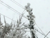 МЧС предупреждает о гололёде и налипании снега на проводах