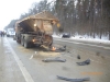 В районе Секиотовкого кольца иномарка «догнала» чистивший дорогу КАМАЗ