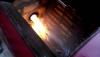 Опасное украинское сало сожгли в печи-крематоре
