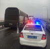 Пассажирский автобус столкнулся с грузовиком на Киевской трассе