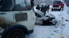 Автобус и две легковушки столкнулись в Плетеневке