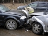 На Ольговке столкнулись три автомобиля 