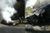 Тройное ДТП на калужской трассе: водитель ВАЗа сгорел в машине