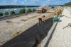 На набережной Яченского водохранилища начались работы по созданию пляжной зоны