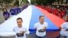 В День города 20-метровый флаг России развернут  на Театральной площади