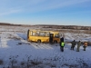Школьный автобус с детьми улетел в кювет под Калугой