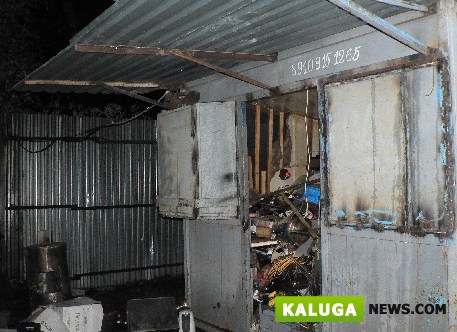 Ночью в центре  Калуги загорелся рынок