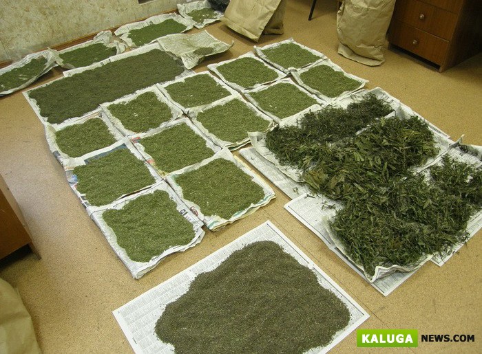У подозреваемых в краже калужская полиция изъяла 3 кг марихуаны и пулемет