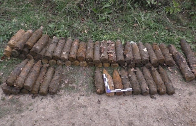 В Калужской области обнаружен склад боеприпасов времен ВОВ
