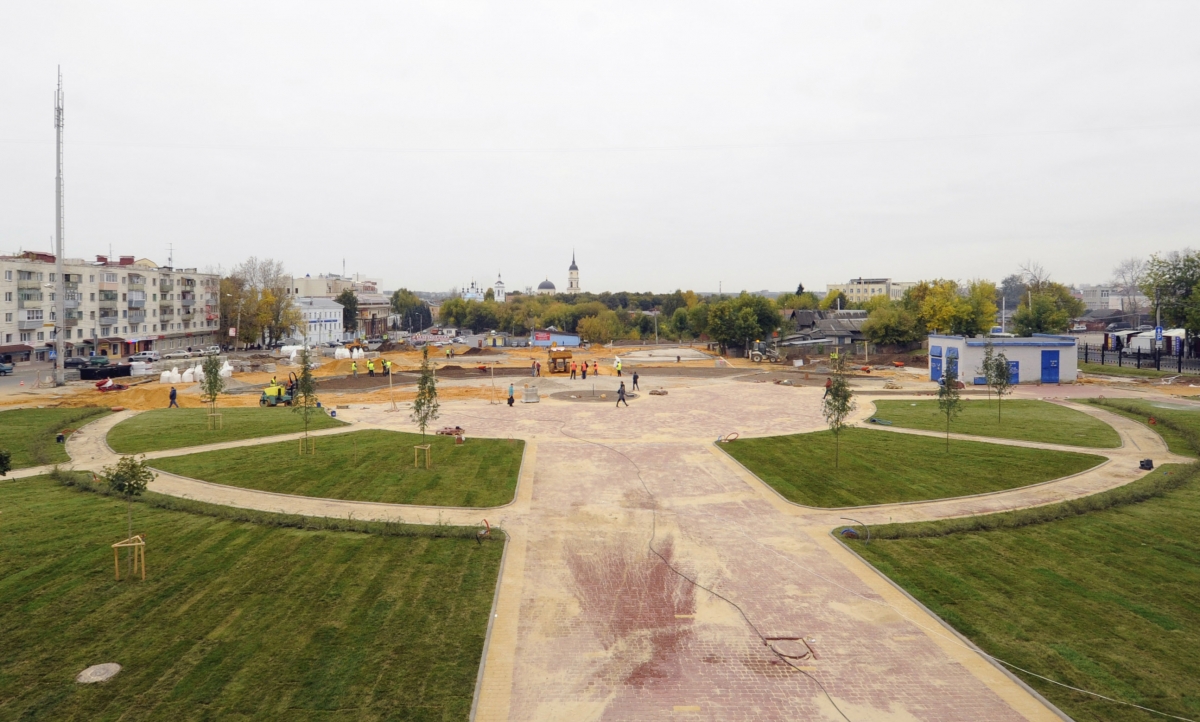 До конца октября территорию нового парка полностью благоустроят