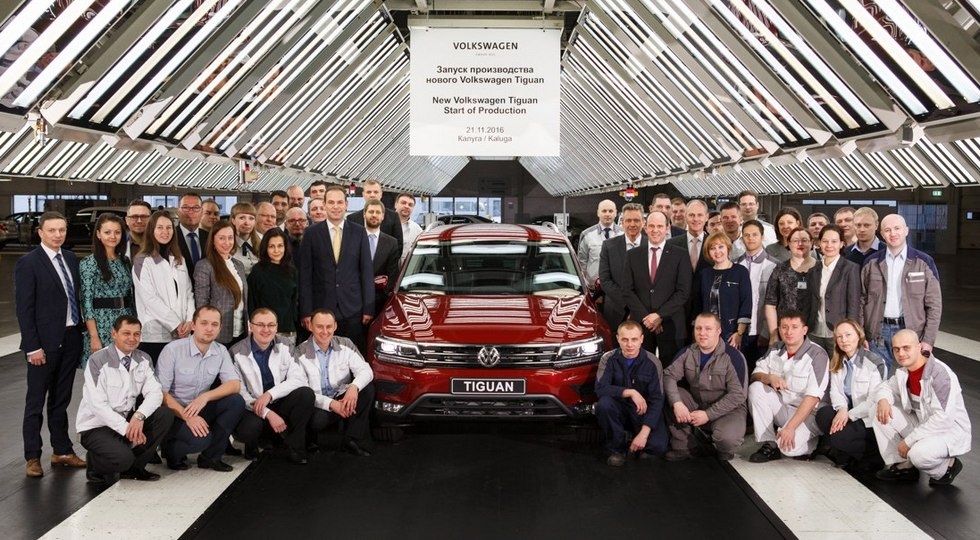 Volkswagen отзывает более 4 тыс. автомобилей Tiguan, собранных под Калугой