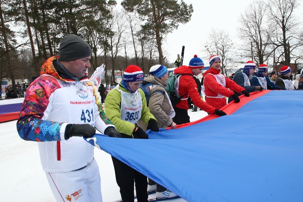 Около 4 000 человек участвовали в лыжной гонке «Лыжня России»